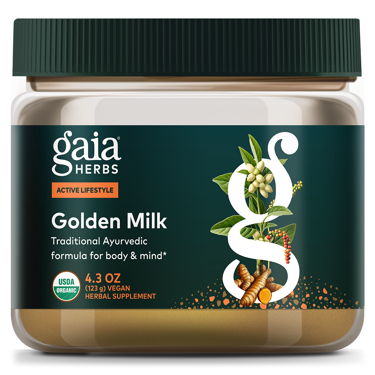 Gaia Herbs Golden Milk powder || 4.3 oz