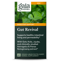 Gaia Herbs Gut Revival front carton || 60 ct