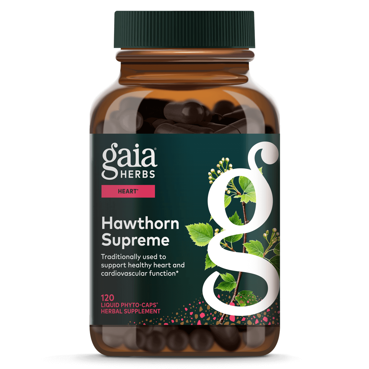 Gaia Herbs Hawthorn Supreme for Heart Support || 120 ct