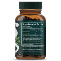 Gaia Herbs Lactation Support for Women || 60 ct Supplement Facts Bottle Label