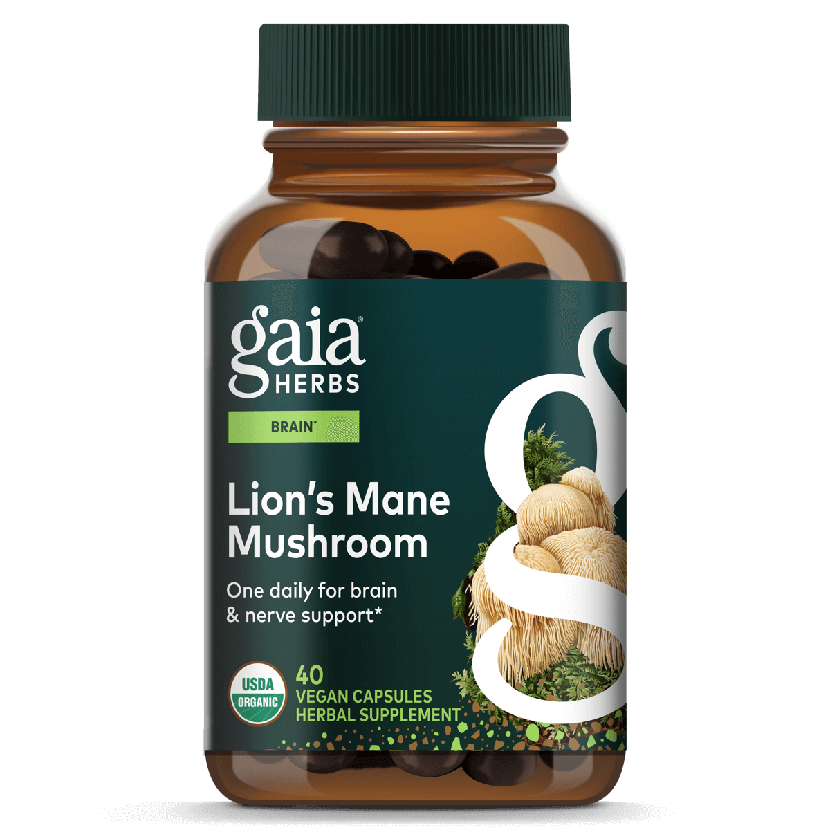 Gaia Herbs Lion's Mane Pills || 40 ct