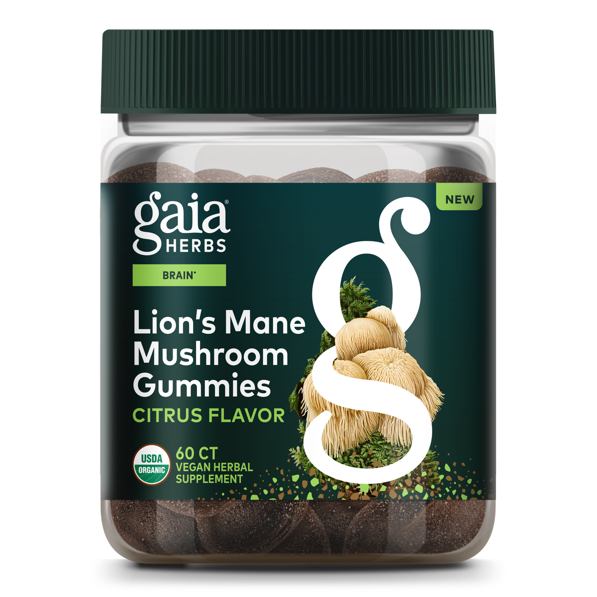 Gaia Herbs Lion's Mane Mushroom Gummies || 60 ct