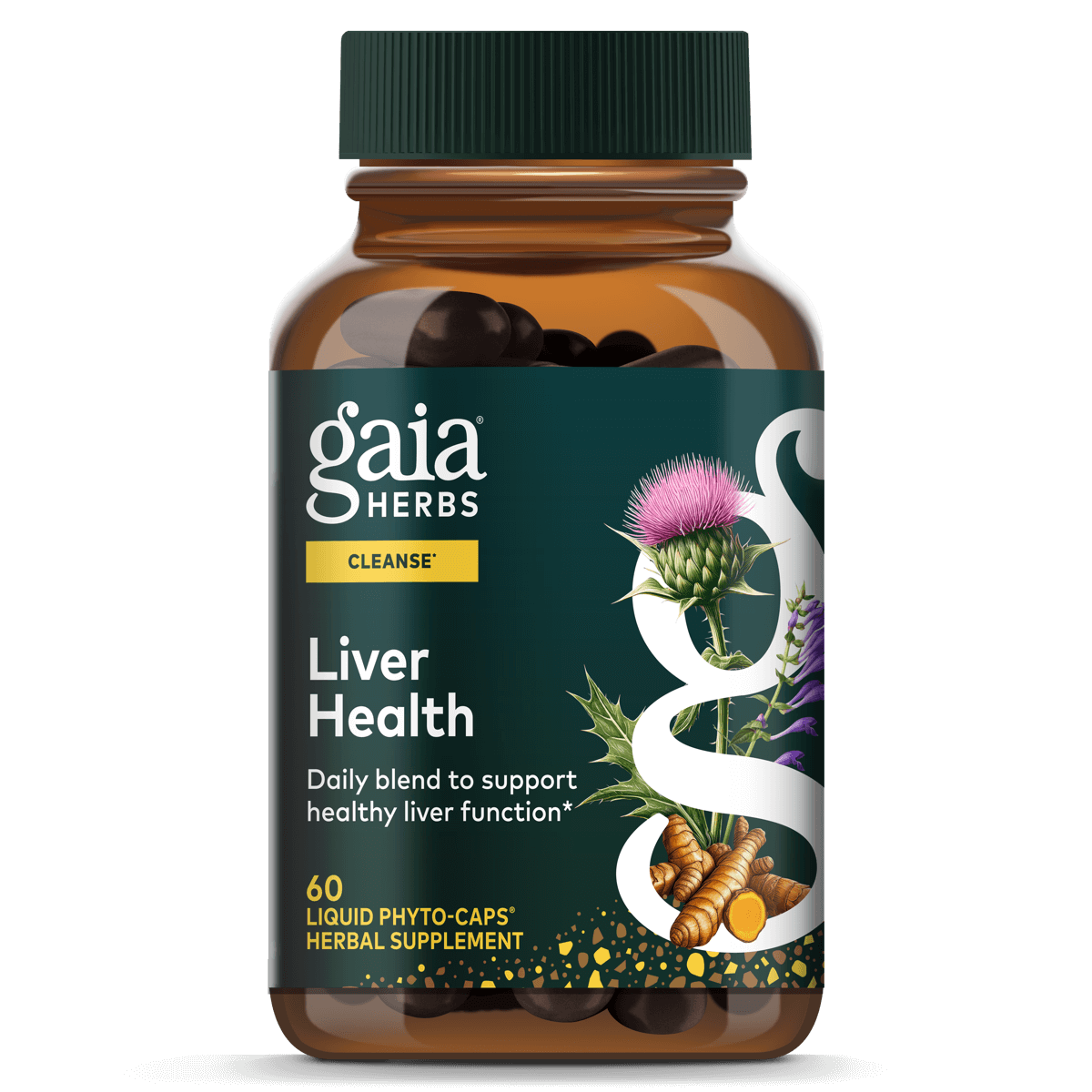Gaia Herbs Liver Health for Liver Cleanse Support || 60ct