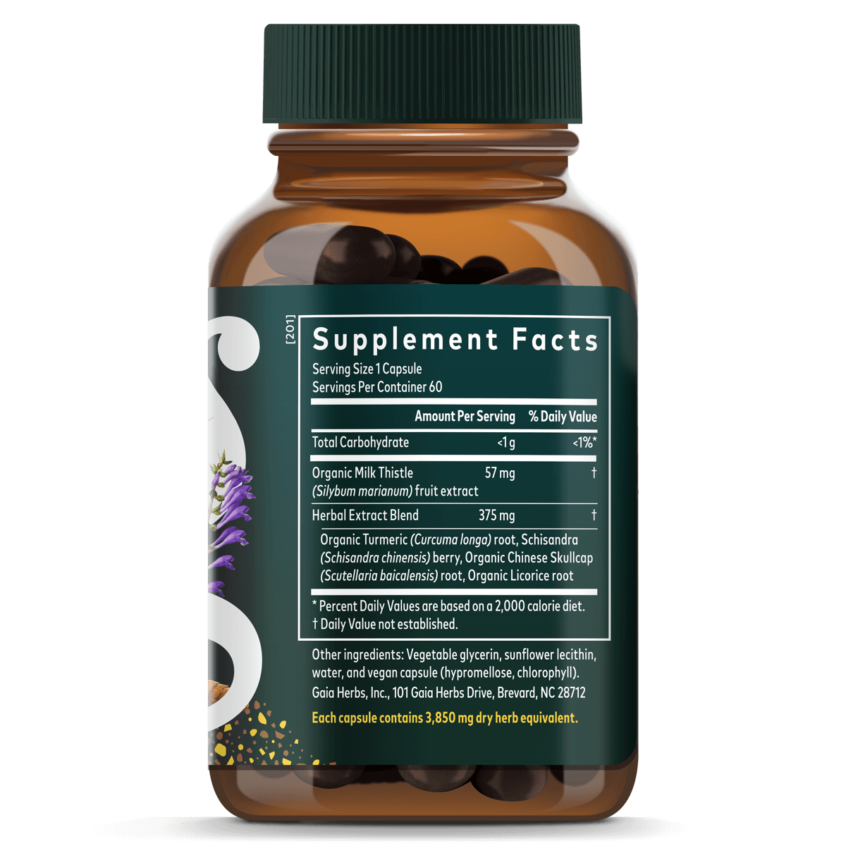 Liver Health Supplement Facts 60 Count