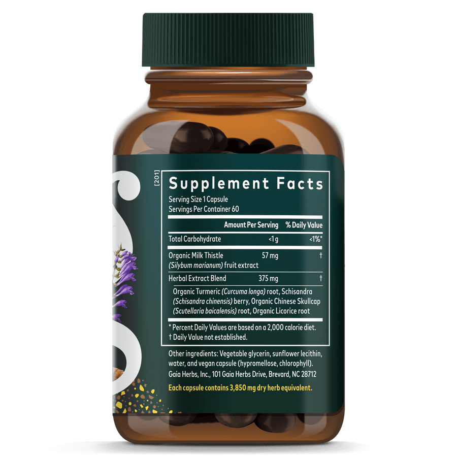 Liver Health Supplement Facts 60 Count