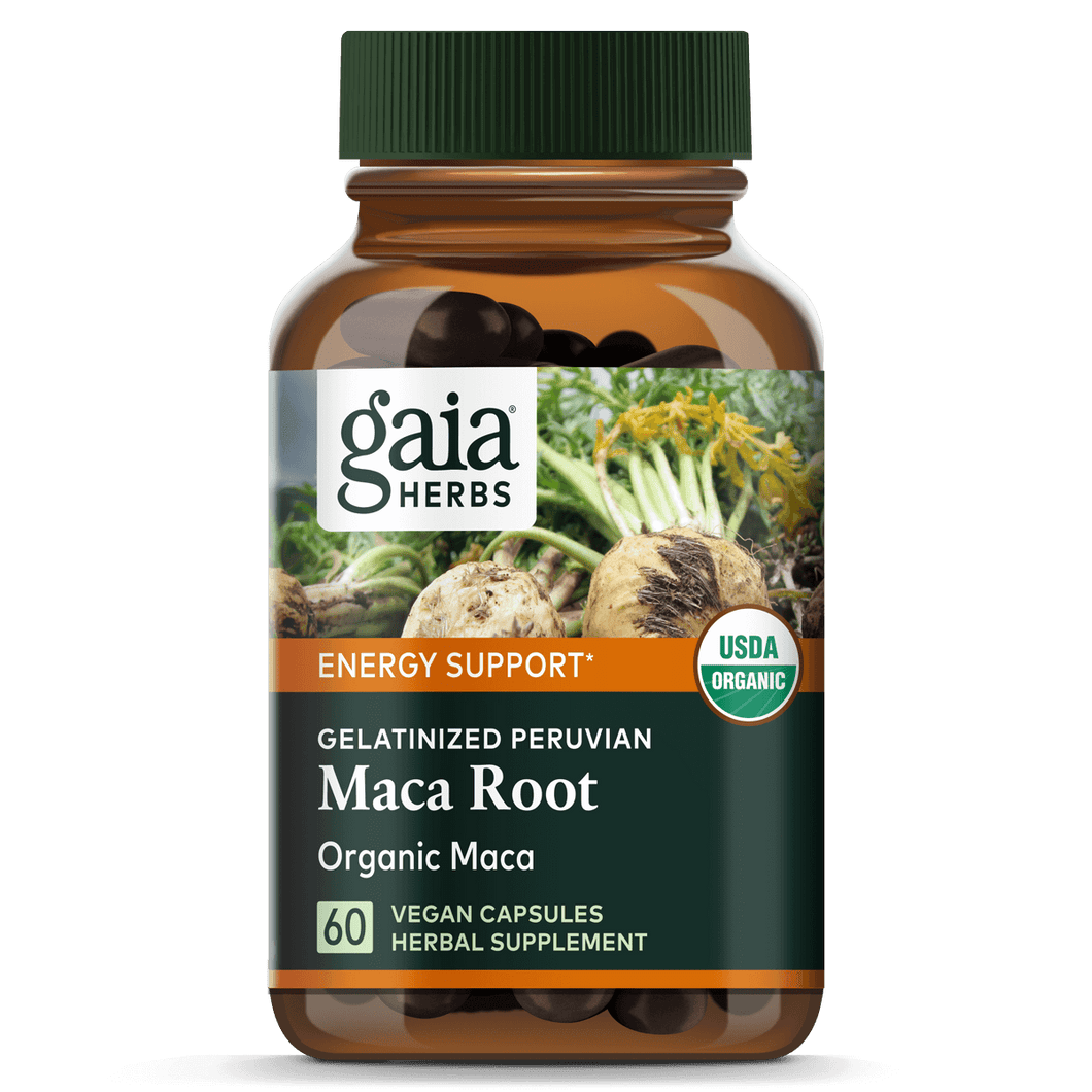 Gaia Herbs Maca Root Capsules for Energy Support || 60 ct