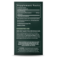 Gaia Herbs Maca Root supplement facts || 60 ct
