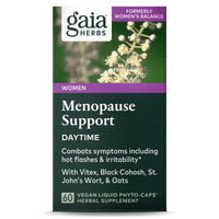 Gaia Herbs Menopause Support Daytime carton front || 60 ct