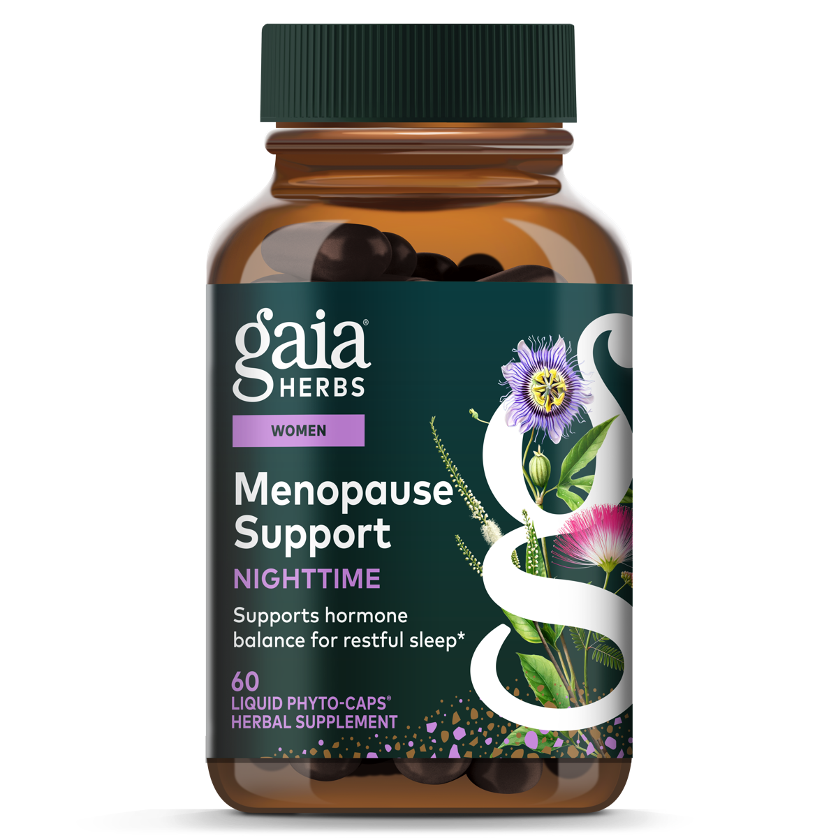 Gaia Herbs Menopause Support Nighttime for Women || 60 ct
