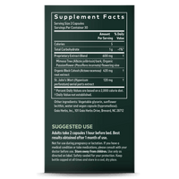 Gaia Herbs Menopause Support Nighttime supplement facts || 60 ct