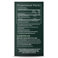 Gaia Herbs Milk Thistle Seed supplement facts || 60 ct