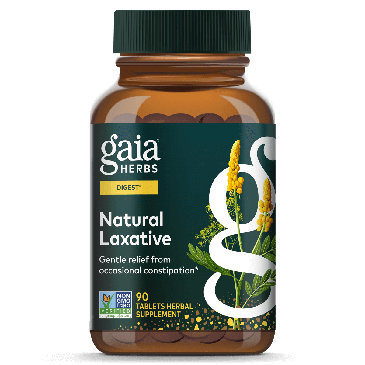 Gaia Herbs Natural Laxative 90 count bottle