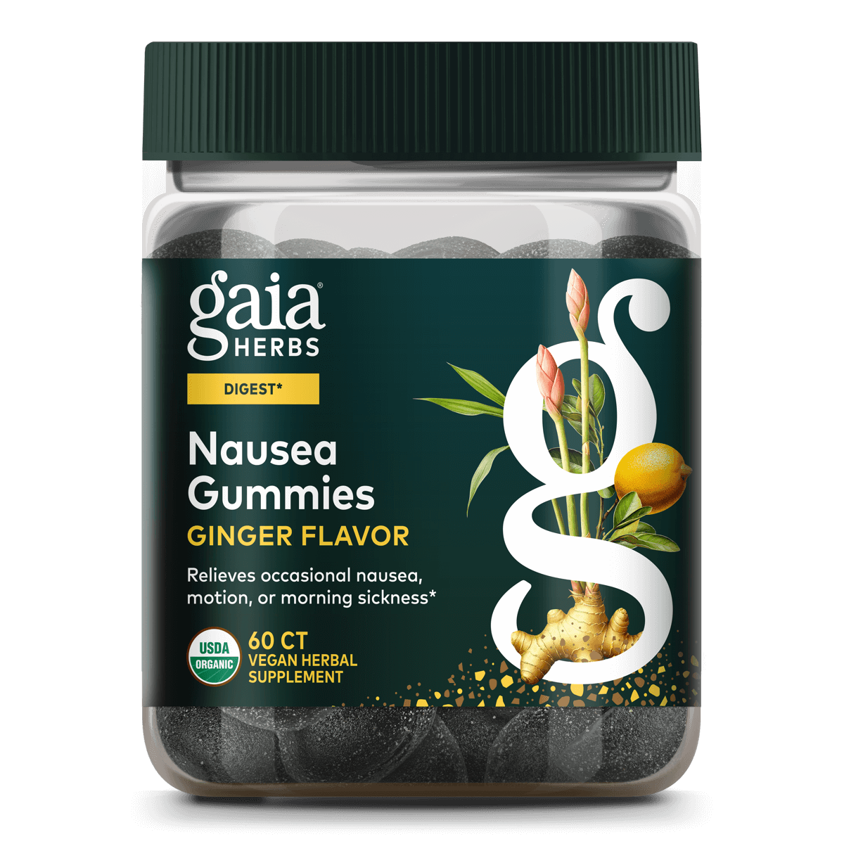 Gaia Herbs Nausea Gummies || 60 ct