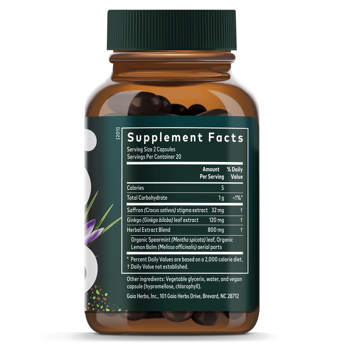Gaia Herbs Nootropic Focus Supplement Facts