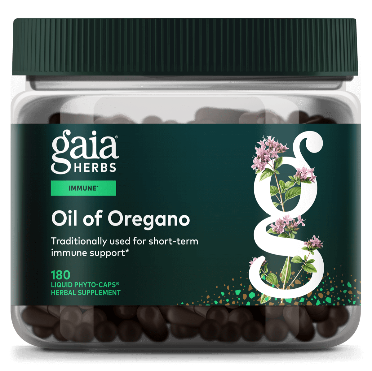 Gaia Herbs Oil of Oregano for Immune Support || 180 ct