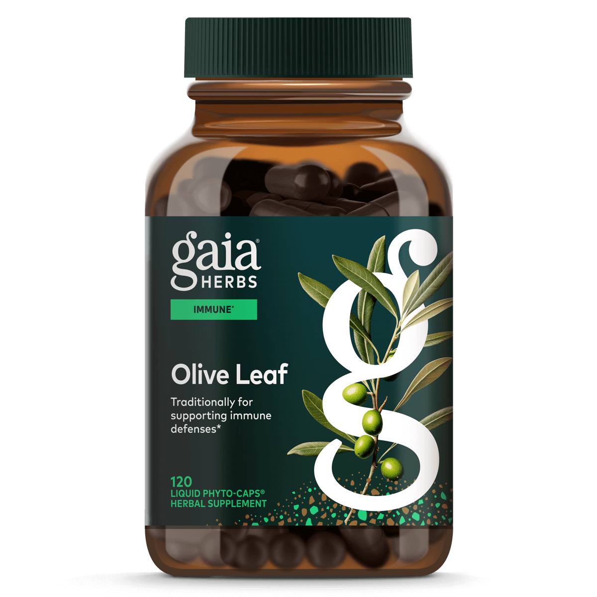 Gaia Herbs Olive Leaf for Immune Support || 120 ct