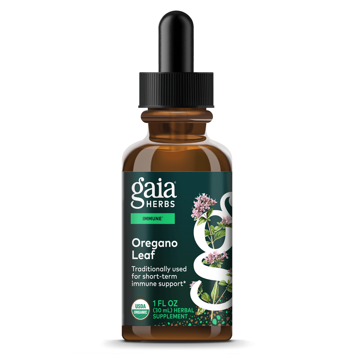 Gaia Herbs Oregano Extract, Certified Organic for Immune Support || 1 oz