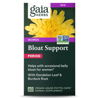 Gaia Herbs Bloat Support for Women Carton Front || 60 ct
