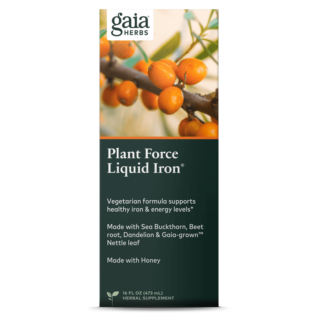 Plant Force Liquid Iron Vegetarian Iron Supplement Gaia Herbs Gaia Herbs®