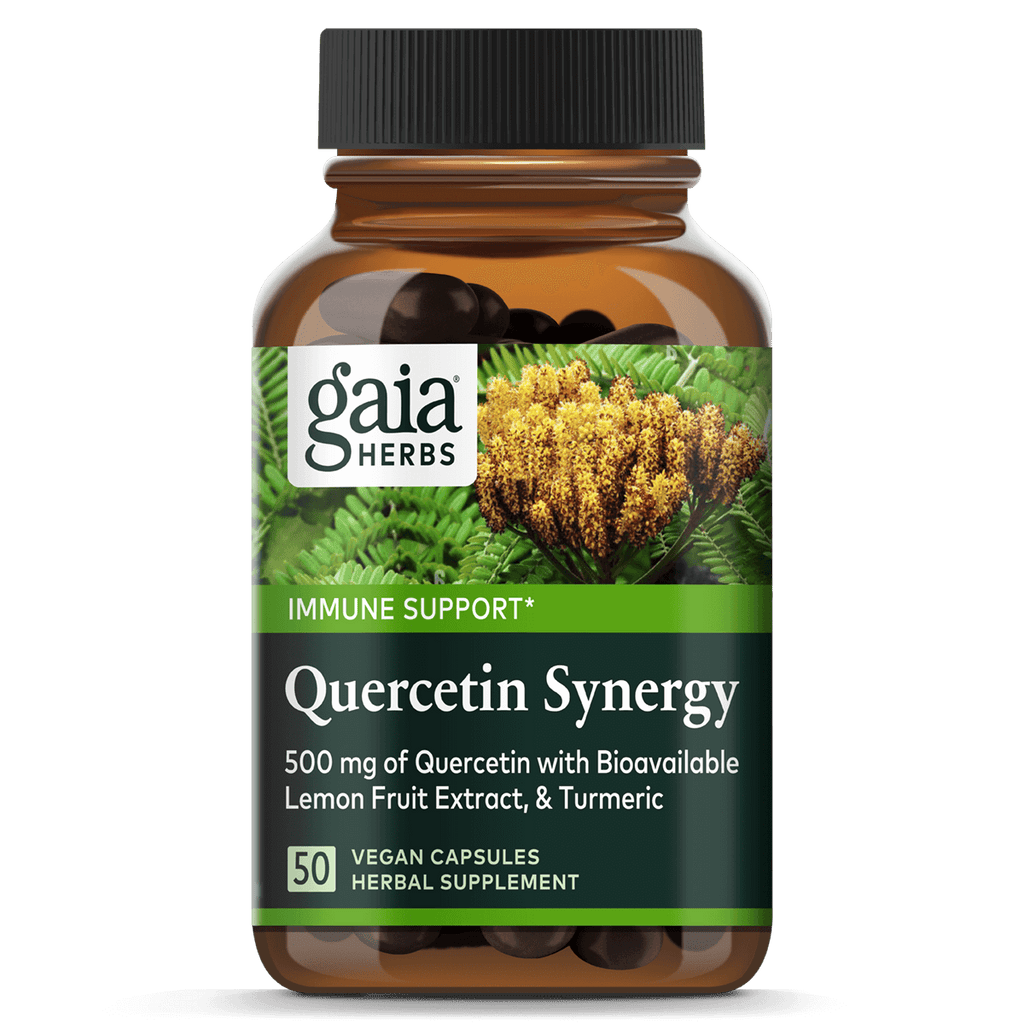 Quercetin Synergy Pills Turmeric, Lemon Extract Supports Wellness Gaia Herbs®