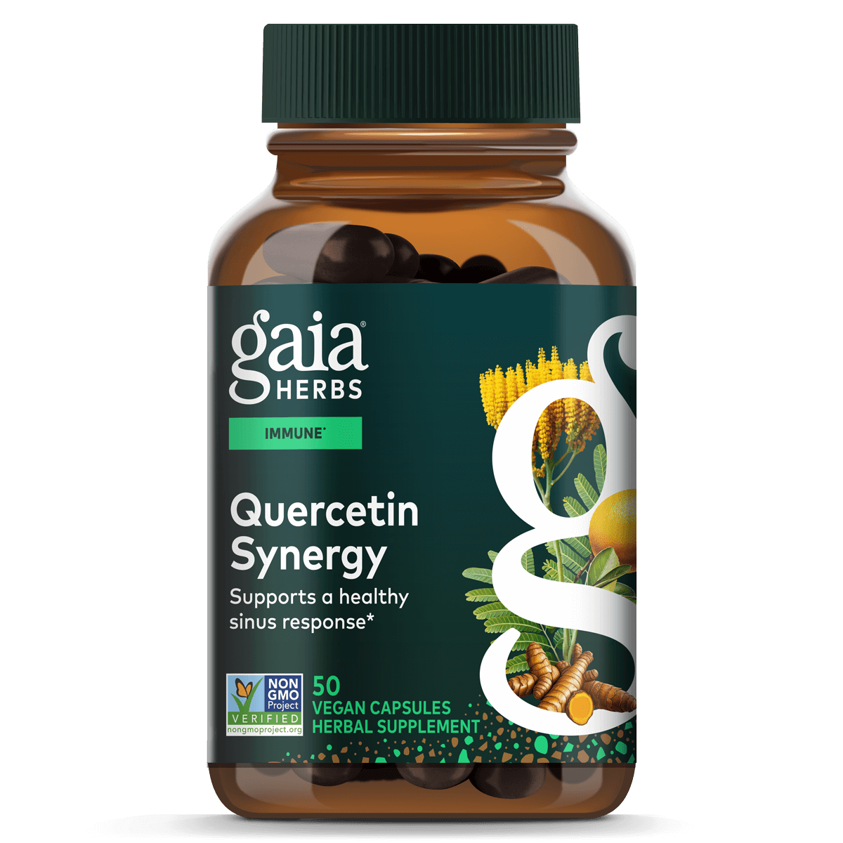 Gaia Herbs Quercetin Synergy Vegan Capsules || 50 ct