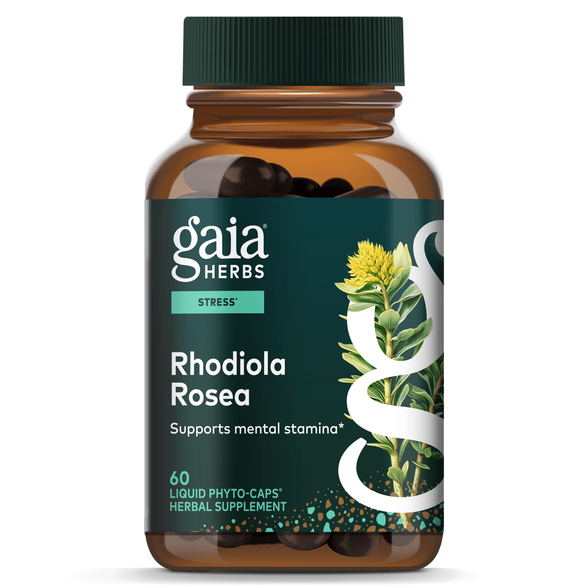 Gaia Herbs Rhodiola Rosea Pills for Stress Support || 60 ct