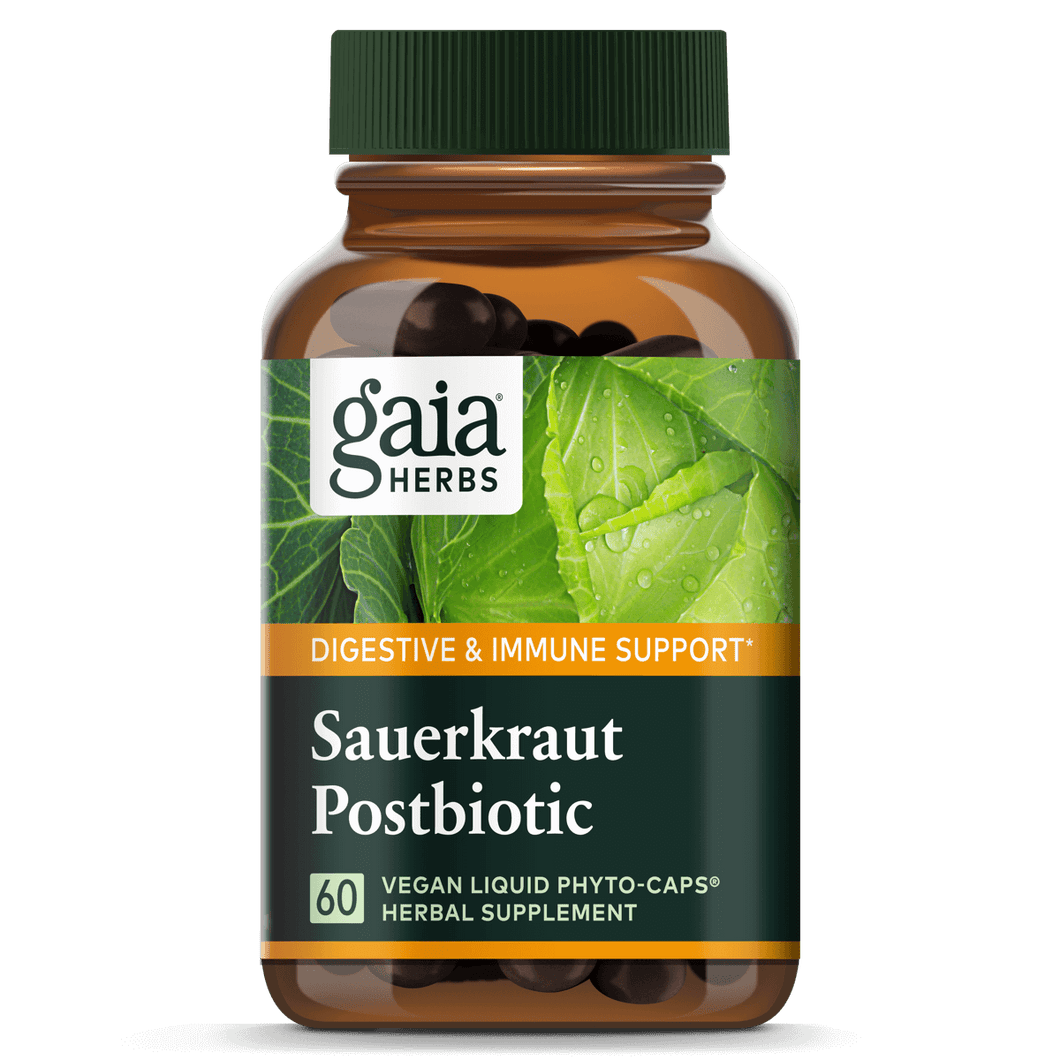 Gaia Herbs Sauerkraut Postbiotic || 60 ct