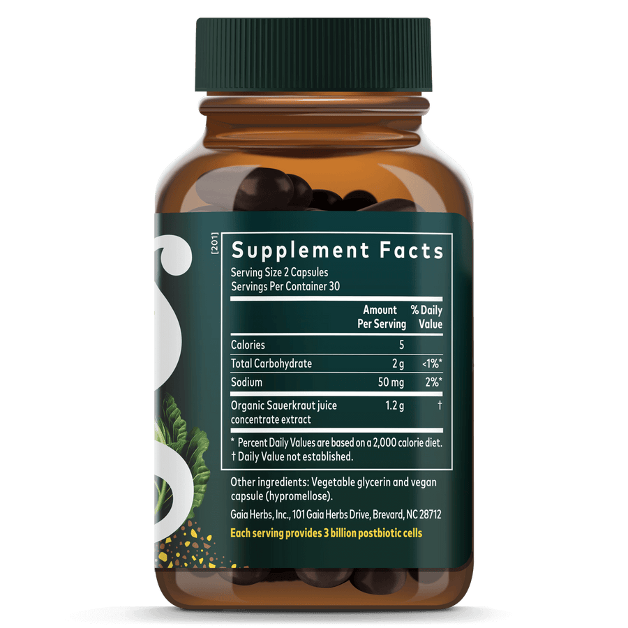 Sauerkraut Postbiotics: Fermented Microbiome Supplement