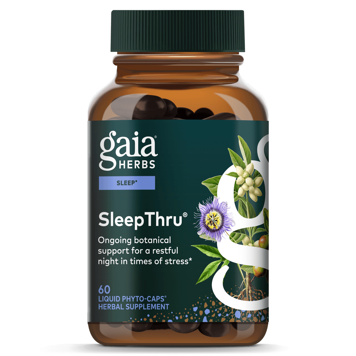 Gaia Herbs SleepThru for Sleep Support || 60 ct