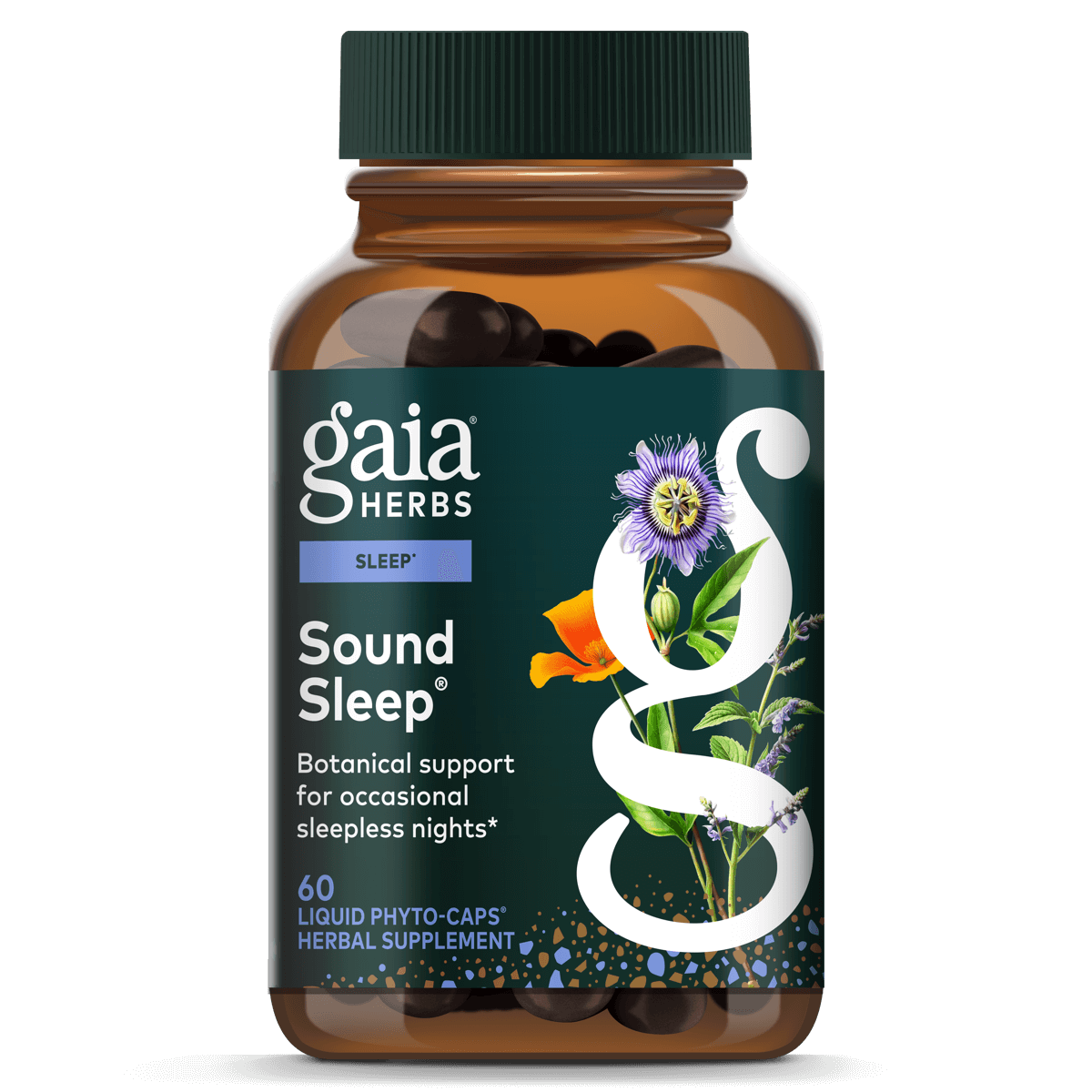 Gaia Herbs Sound Sleep for Sleep Support || 60 ct