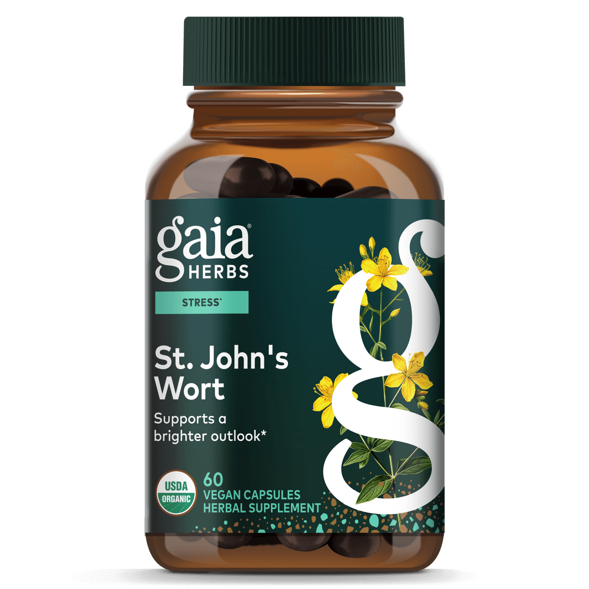Gaia Herbs St. John's Wort for Stress Support || 60 ct