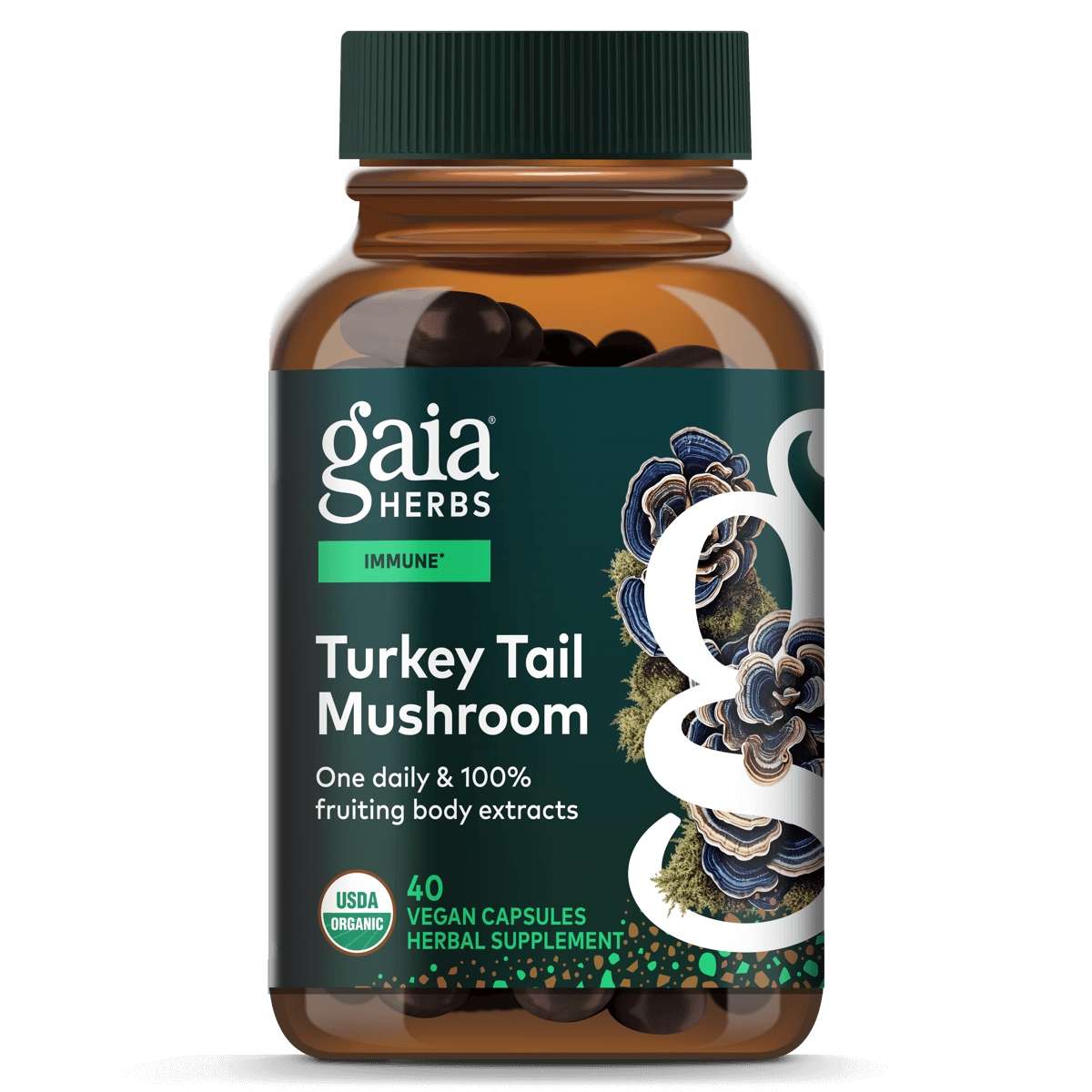 Turkey Tail Mushroom Capsules || 40 ct