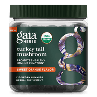 Gaia Herbs Turkey Tail Mushroom Gummies || 120 ct