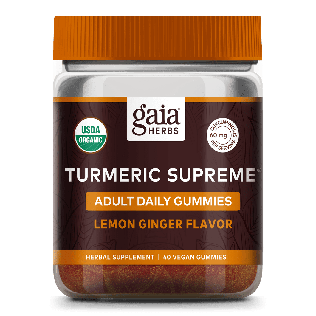 Gaia Herbs Turmeric Supreme Adult Daily Gummies || 40 ct