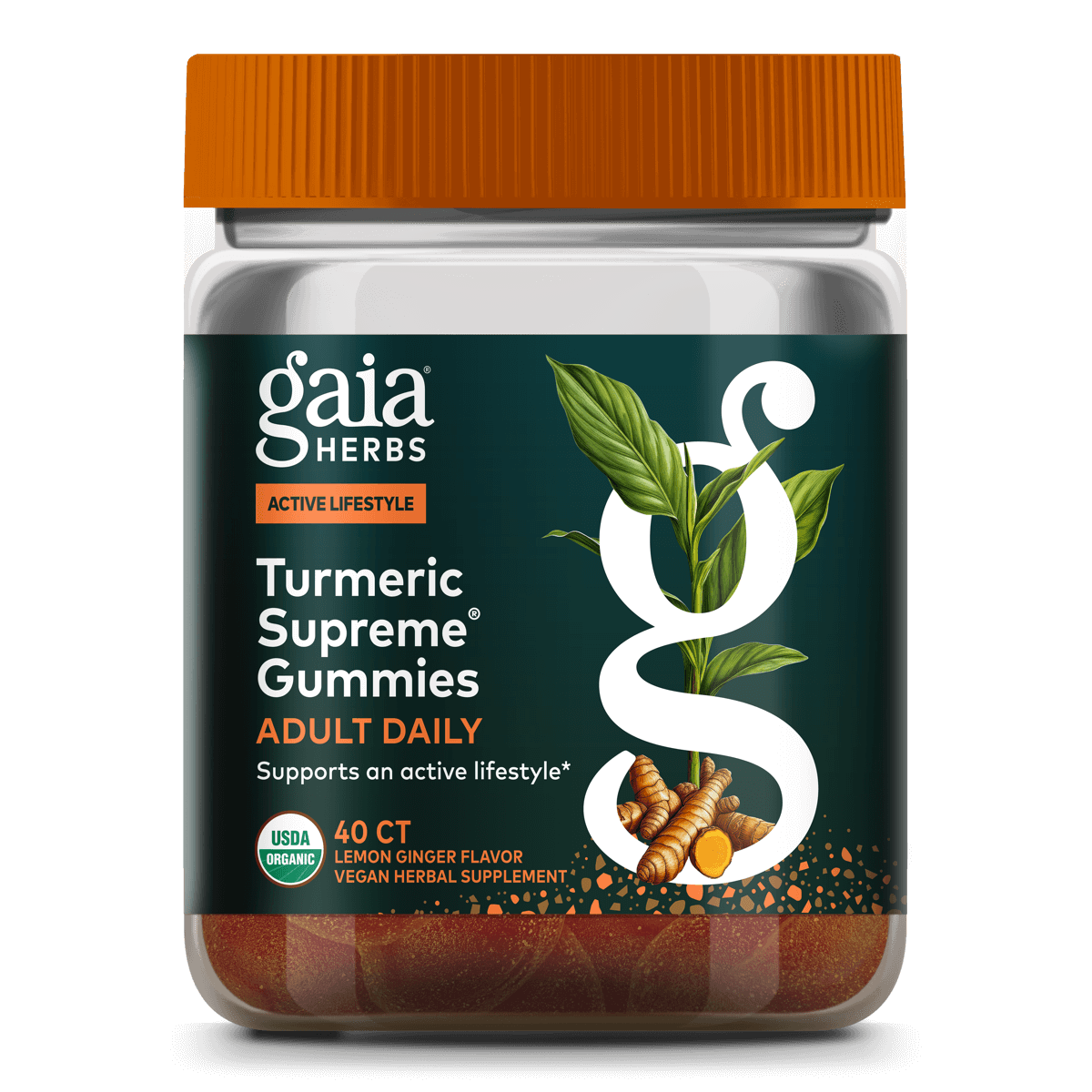 Gaia Herbs Turmeric Supreme Gummies Adult Daily || 40 ct 