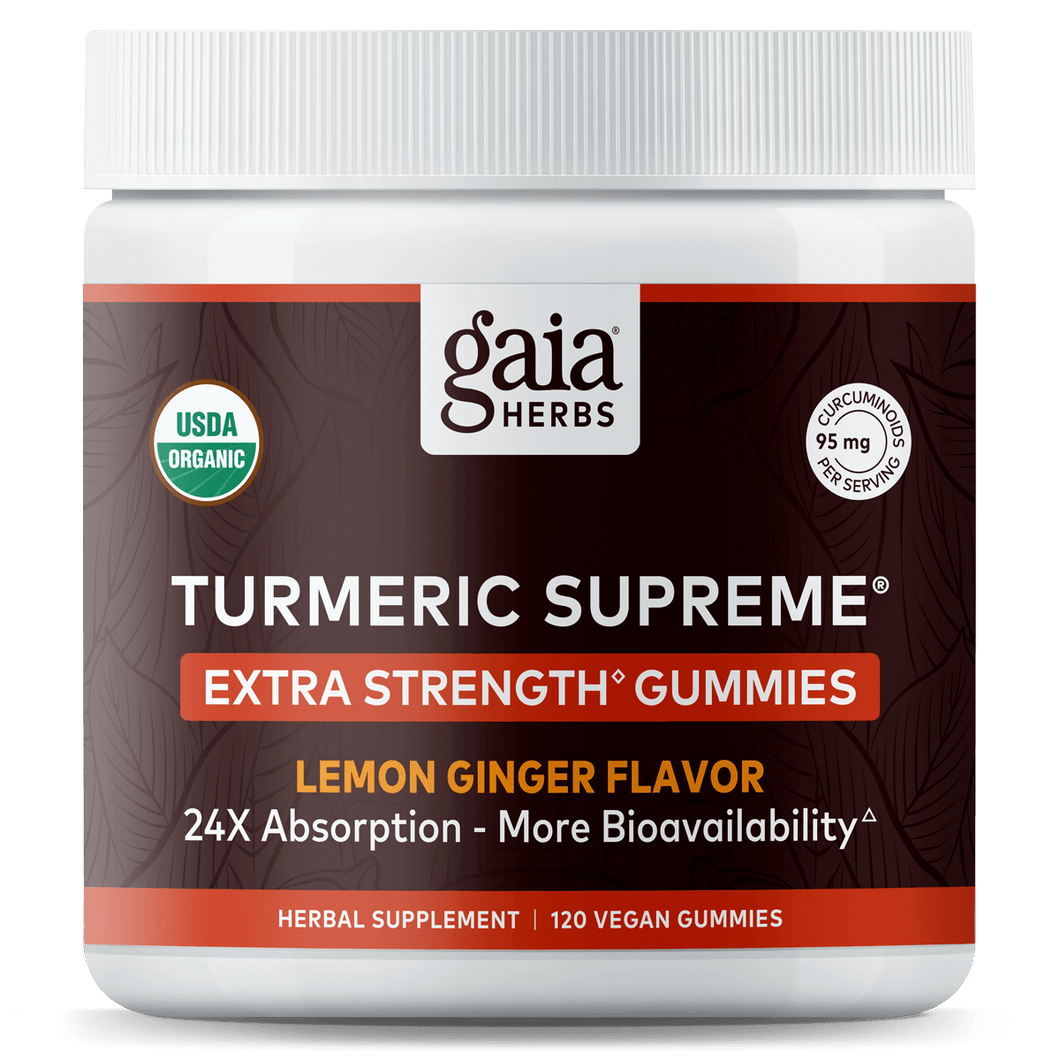 Turmeric Gummies Turmeric Supreme® Extra Strength Gaia Herbs®