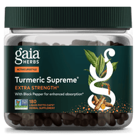 Gaia Herbs Turmeric Supreme Extra Strength for Foundational Support || 180 ct