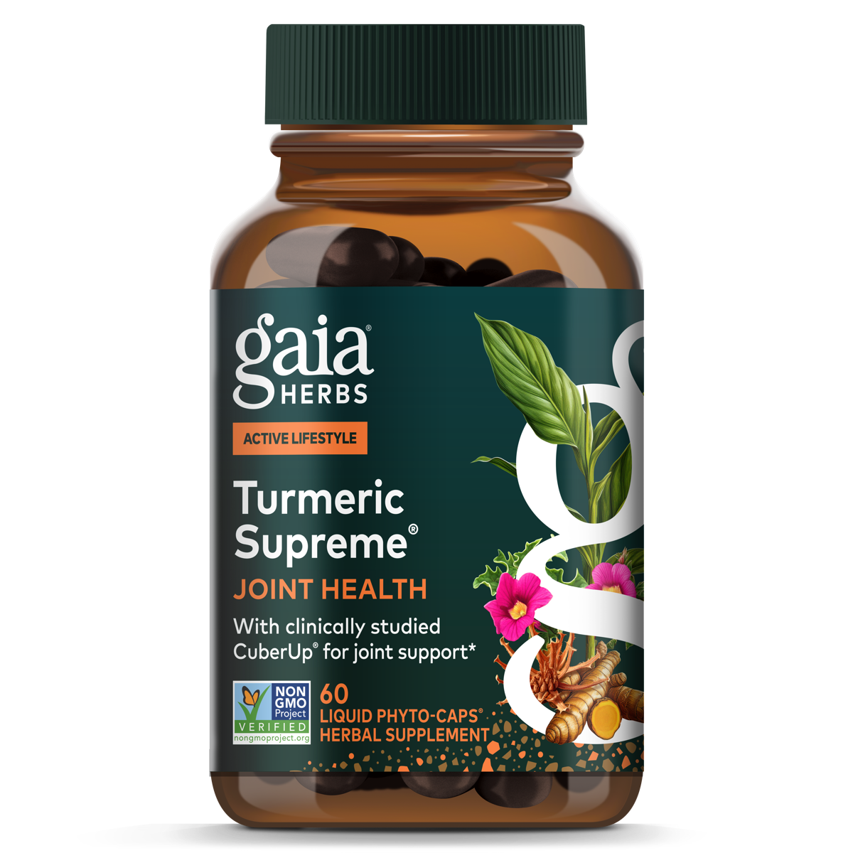 Gaia Herbs Turmeric Supreme Joint Health for Foundational Support || 60 ct