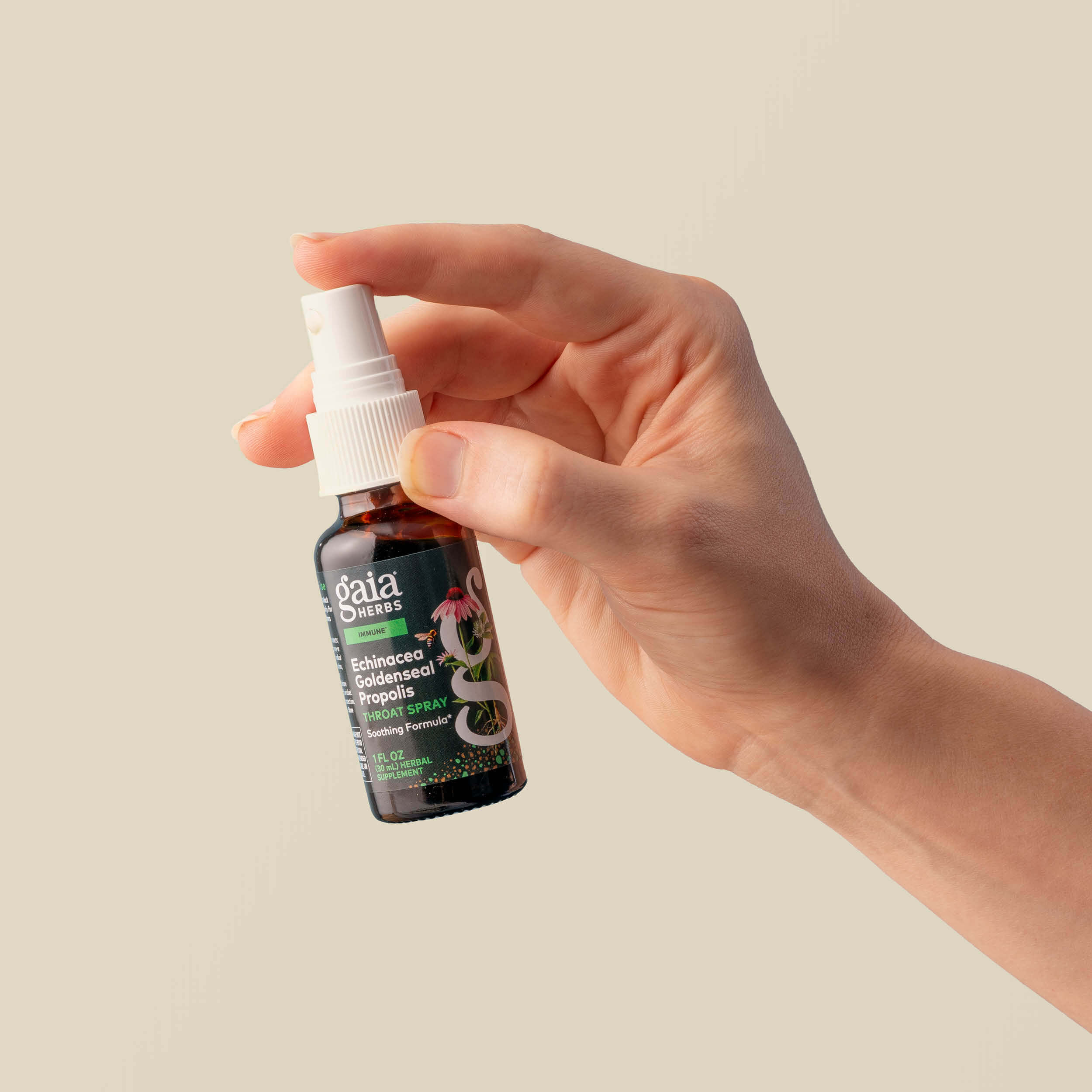 Echinacea Throat Spray for Sore Throat Support: Gaia Herbs