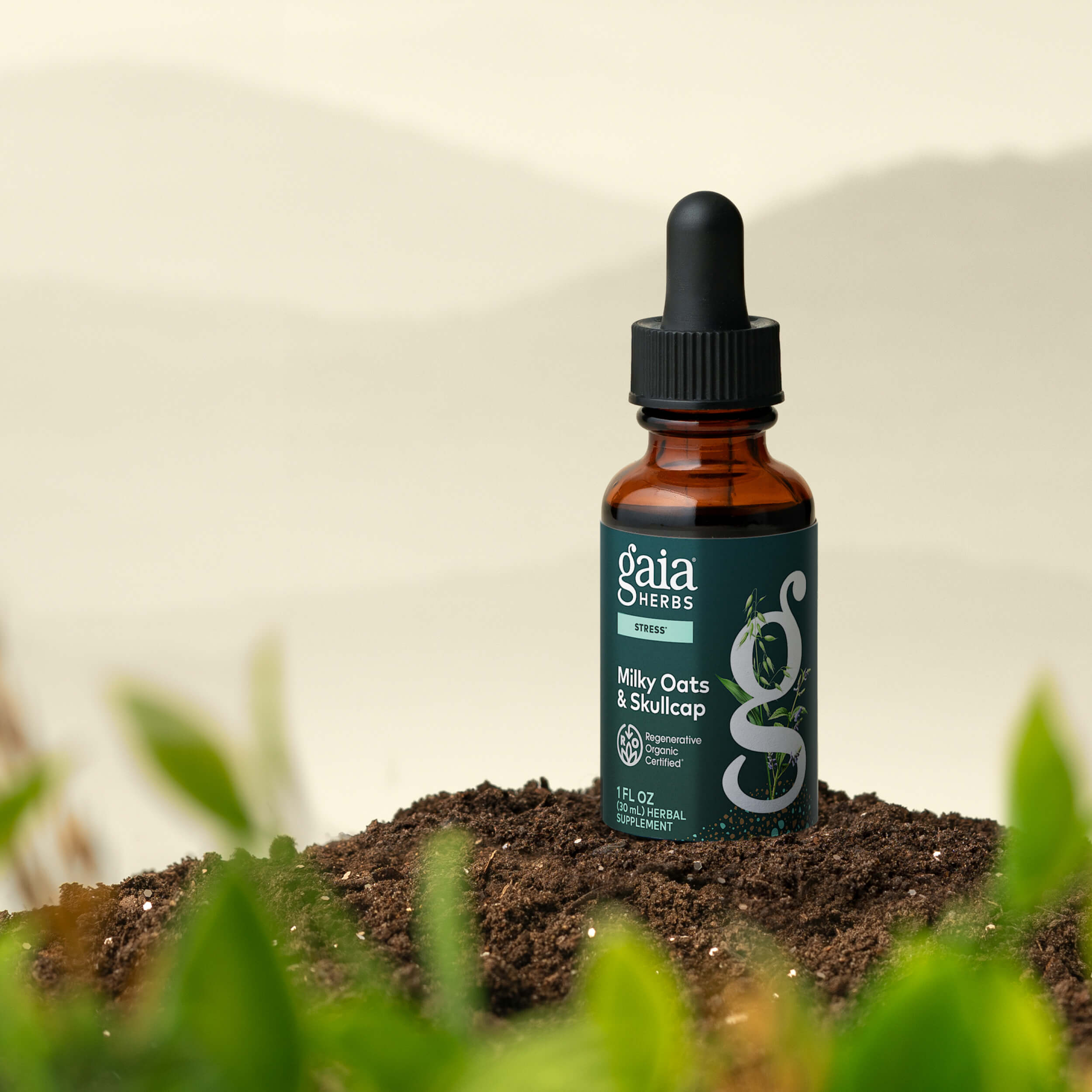 GAIA　ガイア　ローズオットー3ML Milky Oats & Skullcap for Stress Support*