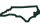 black outline of state of north carolina