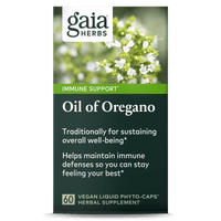 Gaia Herbs Oil of Oregano carton front || 60 ct