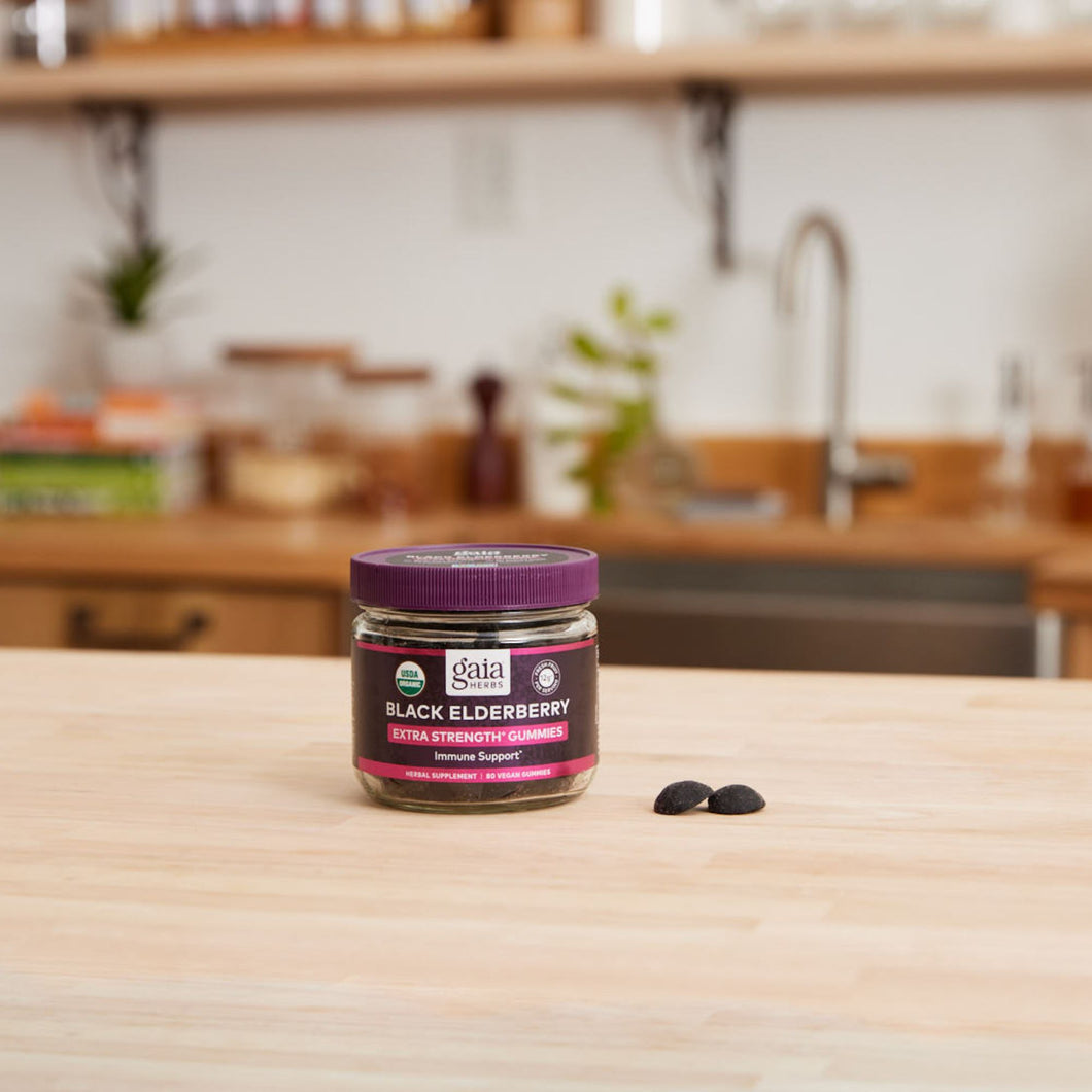 Organic Black Elderberry Gummies Immune Support Gaia Herbs Gaia Herbs®