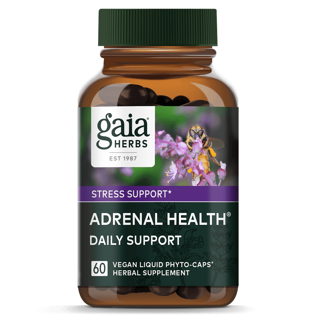 Gaia Herbs Adrenal Health Daily Support for Stress Support || 60 ct