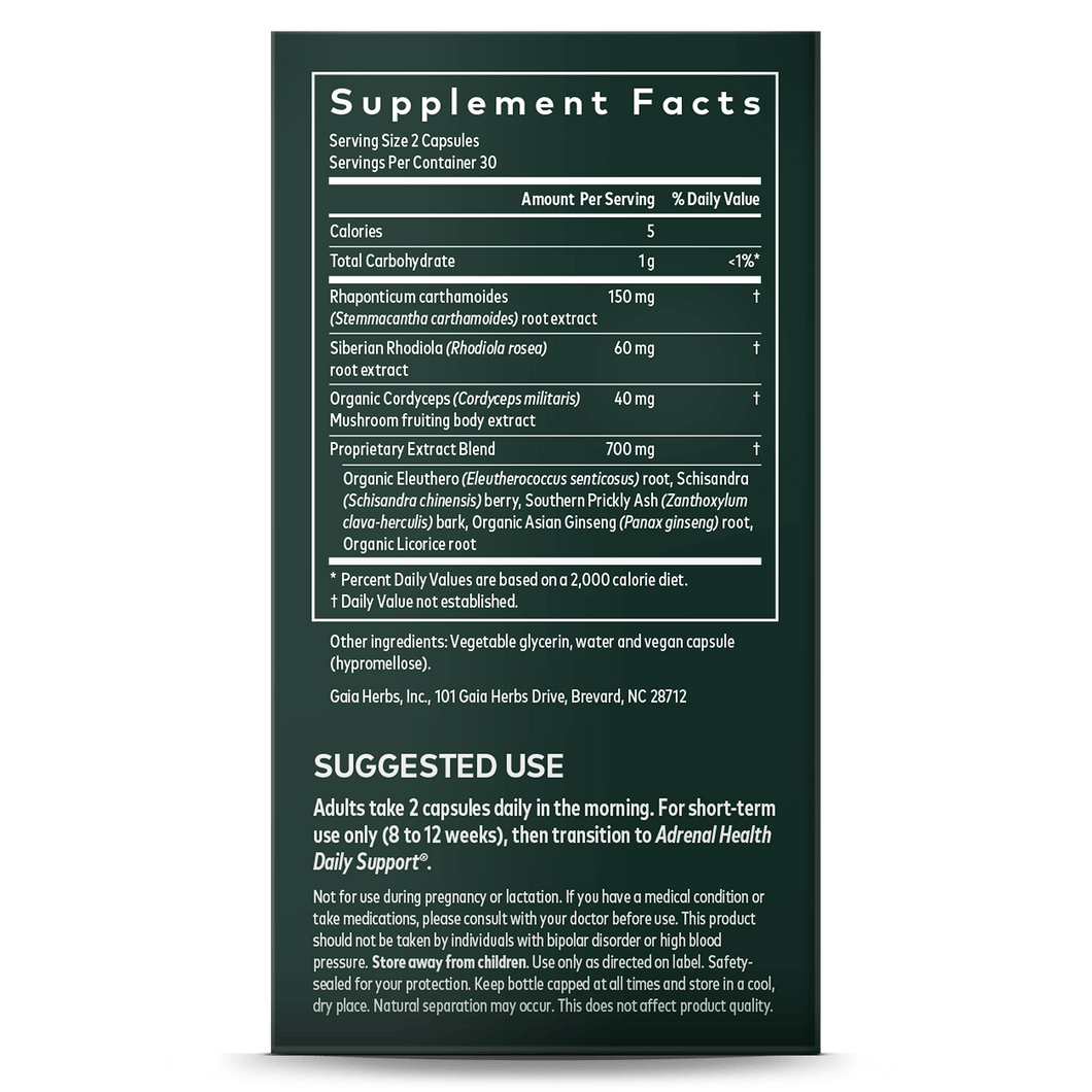 Adrenal Health Jump Start Stress Support Supplements Gaia Herbs®