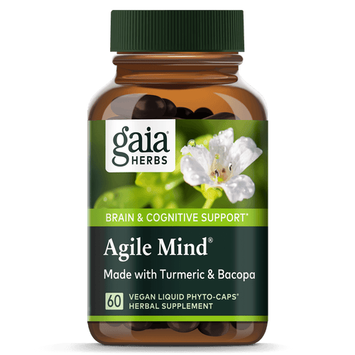 Gaia Herbs Agile Mind for Brain & Cognitive Support || 60 ct