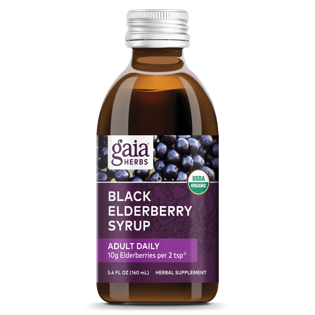 Elderberry Syrup for Adults Immune Support Gaia Herbs®
