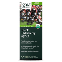 Gaia Herbs Black Elderberry Syrup carton front || 5.4 oz