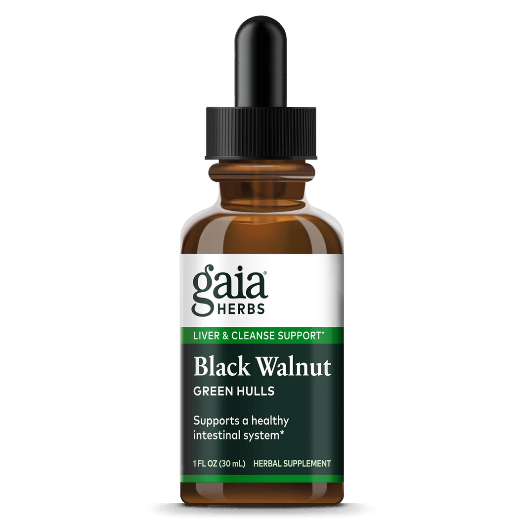 Gaia Herbs Black Walnut Extract Green Hulls for Digestive Support || 1 oz