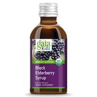 Gaia Herbs GaiaKids Black Elderberry Syrup for Immune Support || 3 oz